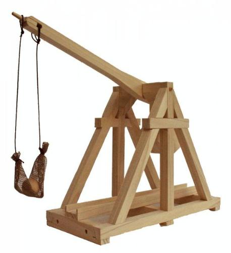 DIY Construction of a Trebuchet for your office desktop go to battle with your work colleagues